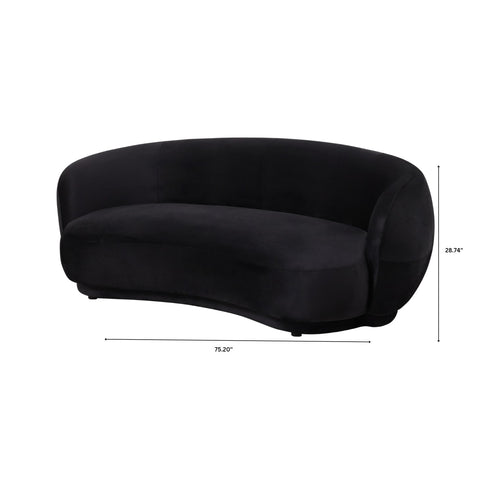 Faze 3-Seater Wide Couch Sofa Upholstered in Velvet