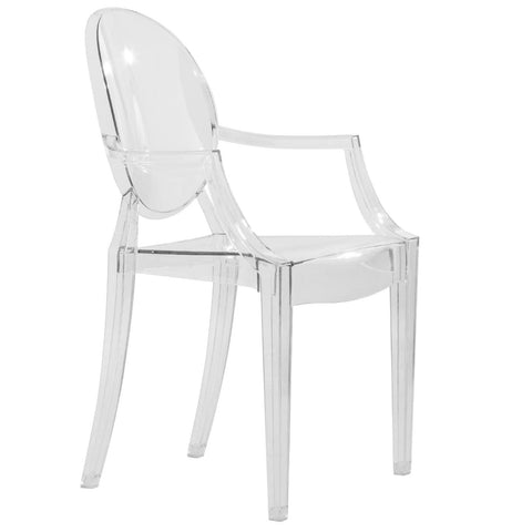 Carroll Modern Acrylic Dining Armchair