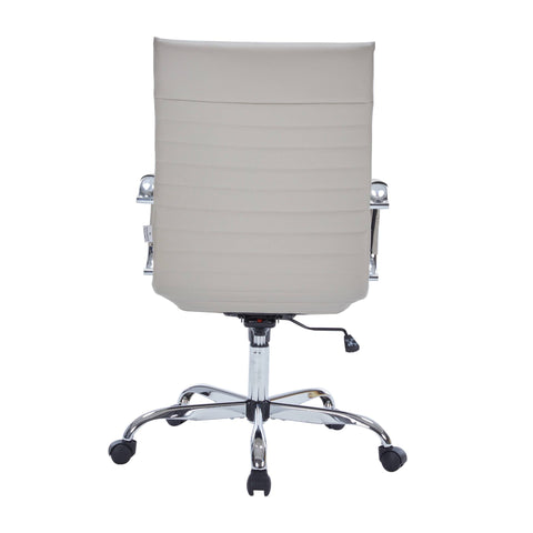 Harris Leather High-Back Adjustable  Office Conference Chair with Armrests