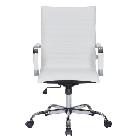 Harris Leather High-Back Adjustable  Office Conference Chair with Armrests