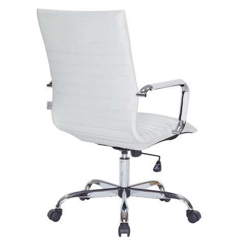 Harris Leather High-Back Adjustable  Office Conference Chair with Armrests