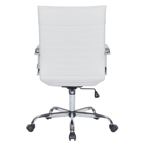 Harris Leather High-Back Adjustable  Office Conference Chair with Armrests