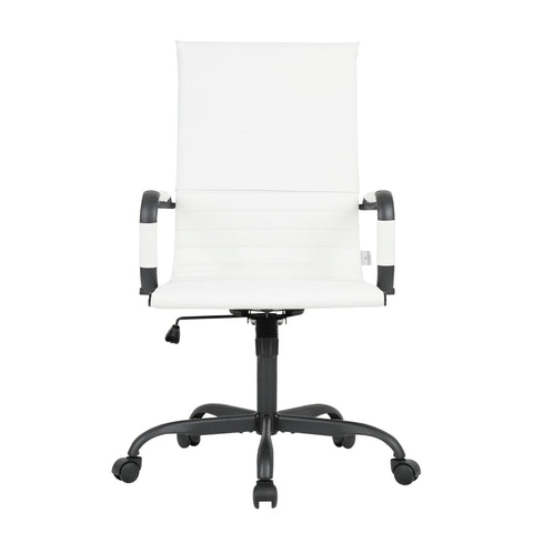 Harris Leather High-Back Adjustable  Office Conference Chair with Armrests