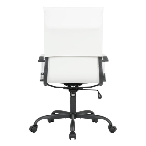 Harris Leather High-Back Adjustable  Office Conference Chair with Armrests