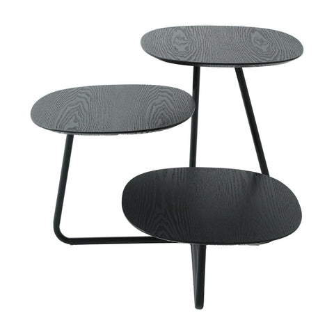 Hazelton Multi-Top End Tables with Manufactured Wood Top and Powder Coated Steel Frame