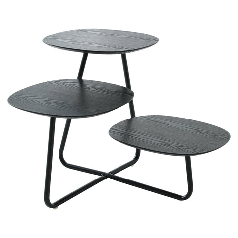 Hazelton Multi-Top End Tables with Manufactured Wood Top and Powder Coated Steel Frame