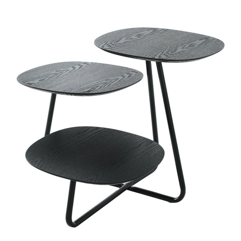 Hazelton Multi-Top End Tables with Manufactured Wood Top and Powder Coated Steel Frame