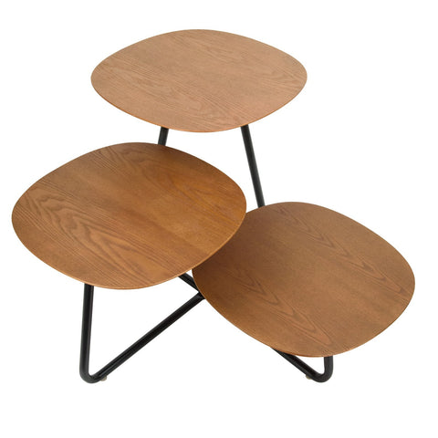 Hazelton Multi-Top End Tables with Manufactured Wood Top and Powder Coated Steel Frame