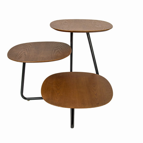 Hazelton Multi-Top End Tables with Manufactured Wood Top and Powder Coated Steel Frame