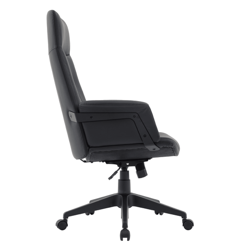 Inifini High-Back Leather Ergonomic Office Chair With Lumbar Support, Adjustable Hight and Swivel