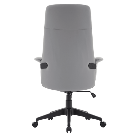 Inifini High-Back Leather Ergonomic Office Chair With Lumbar Support, Adjustable Hight and Swivel