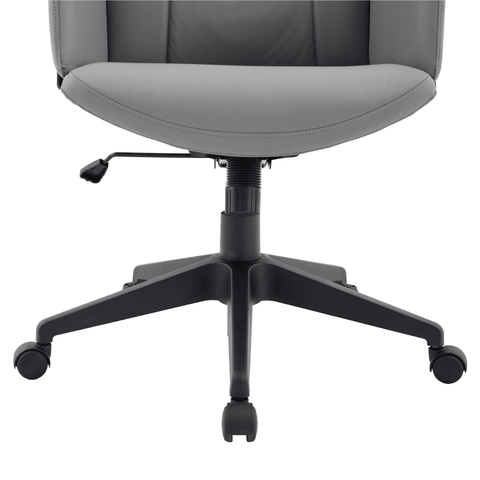 Inifini High-Back Leather Ergonomic Office Chair With Lumbar Support, Adjustable Hight and Swivel