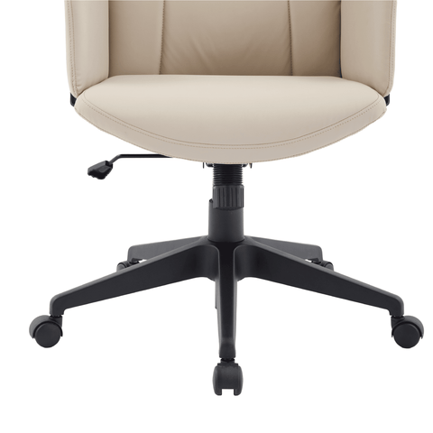 Inifini High-Back Leather Ergonomic Office Chair With Lumbar Support, Adjustable Hight and Swivel