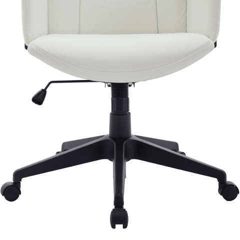 Inifini High-Back Leather Ergonomic Office Chair With Lumbar Support, Adjustable Hight and Swivel