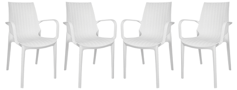 Kent Outdoor Dining Arm Chair Set of 4