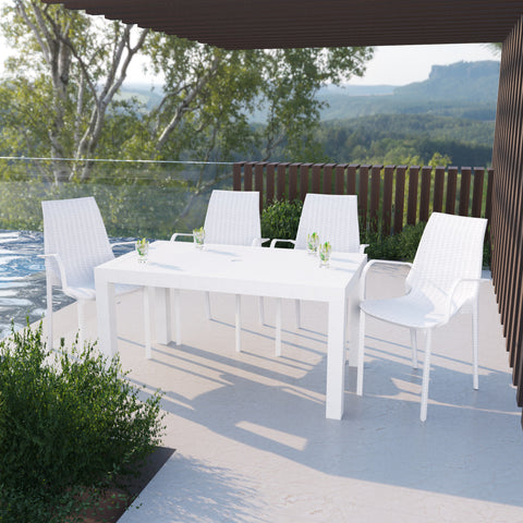 Kent Outdoor Dining Arm Chair Set of 4