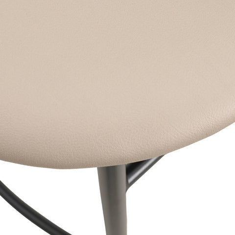 Lume Series Modern Bar Stool Upholstered in Leather Set 2