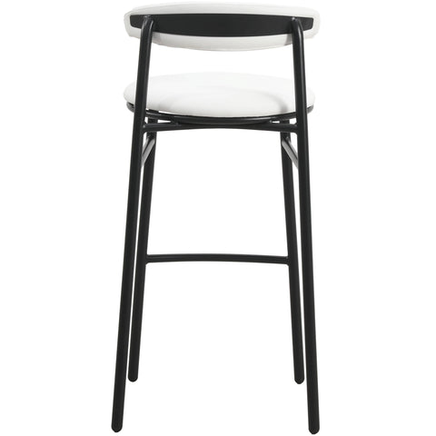 Lume Series Modern Bar Stool Upholstered in Leather Set 2