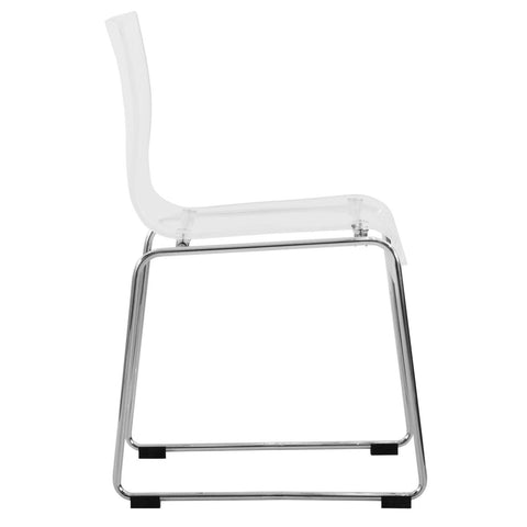 Lima Modern Acrylic Chair Set of 4