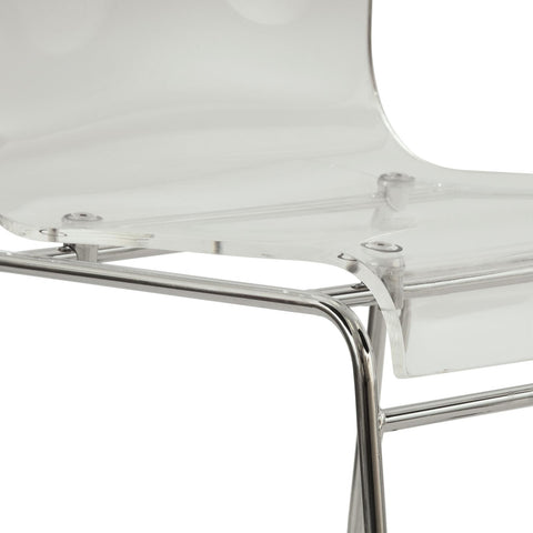 Lima Modern Acrylic Chair Set of 4