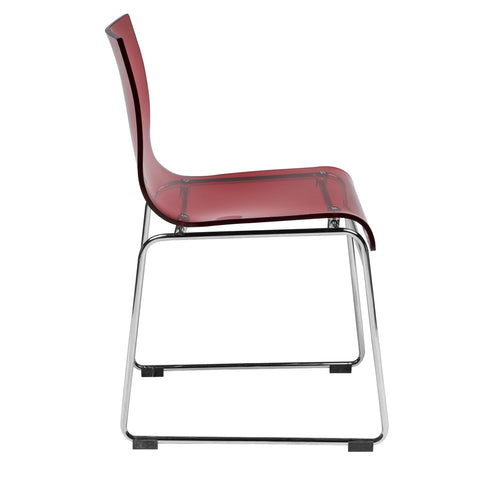 Lima Modern Acrylic Chair Set of 4