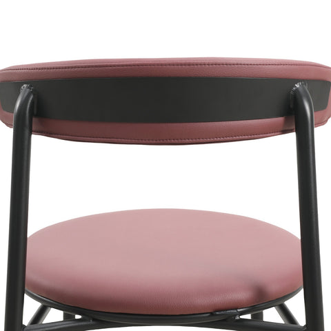 Lume Modern Dining Chair Upholstered in Polyester with Metal Legs