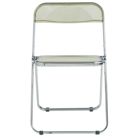 Lawrence Acrylic Folding Chair With Metal Frame