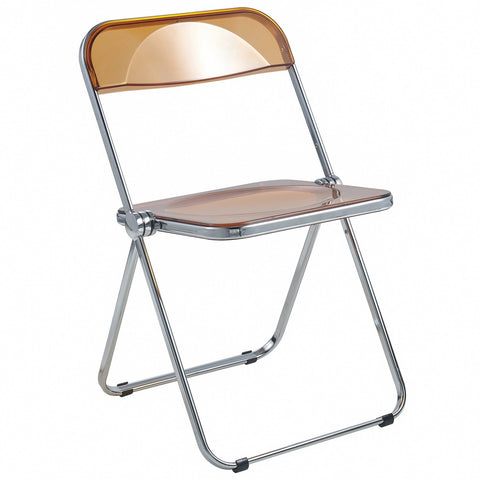 Lawrence Acrylic Folding Chair With Metal Frame