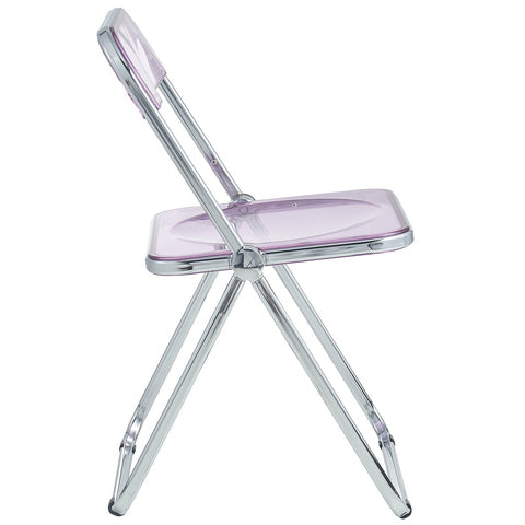 Lawrence Acrylic Folding Chair With Metal Frame