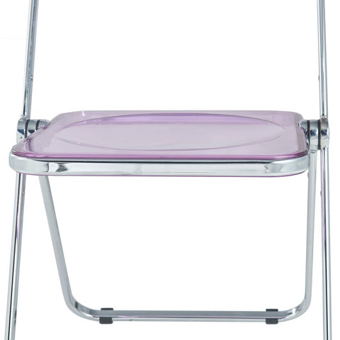 Lawrence Acrylic Folding Chair With Metal Frame