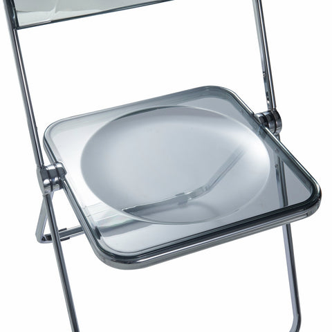 Lawrence Acrylic Folding Chair With Metal Frame