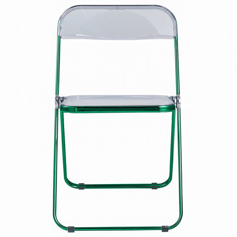 Lawrence Acrylic Folding Chair With Metal Frame