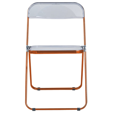 Lawrence Acrylic Folding Chair With Metal Frame