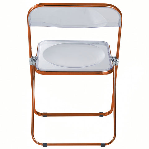 Lawrence Acrylic Folding Chair With Metal Frame