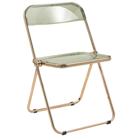 Lawrence Acrylic Folding Chair With Metal Frame