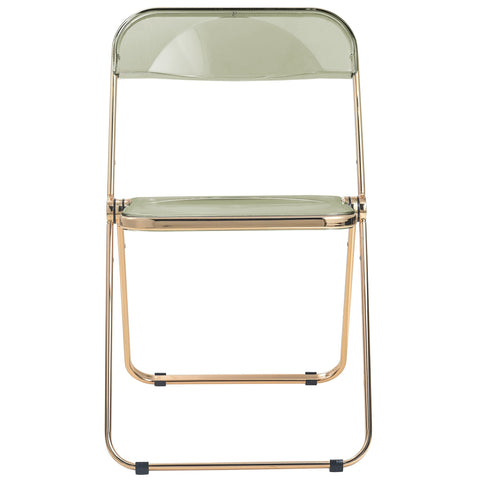 Lawrence Acrylic Folding Chair With Metal Frame