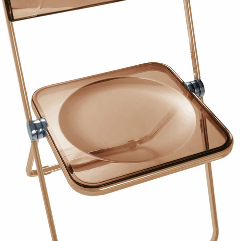 Lawrence Acrylic Folding Chair With Metal Frame