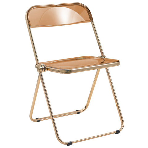 Lawrence Acrylic Folding Chair With Metal Frame