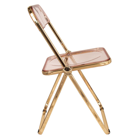 Lawrence Acrylic Folding Chair With Metal Frame