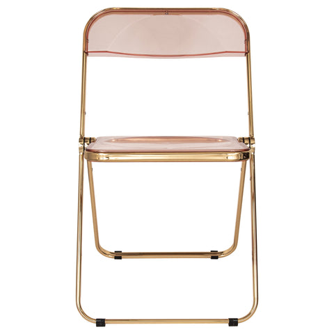 Lawrence Acrylic Folding Chair With Metal Frame