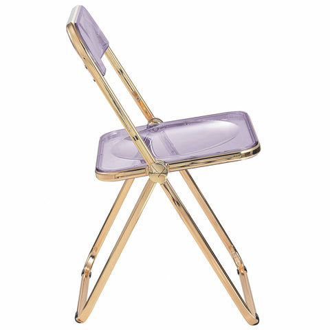 Lawrence Acrylic Folding Chair With Metal Frame