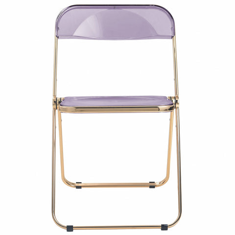 Lawrence Acrylic Folding Chair With Metal Frame