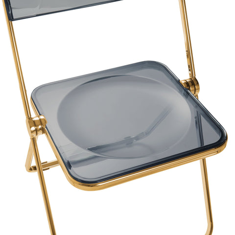 Lawrence Acrylic Folding Chair With Metal Frame