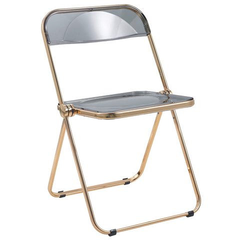 Lawrence Acrylic Folding Chair With Metal Frame