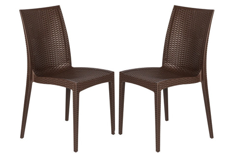 Weave Mace Indoor/Outdoor Dining Chair (Armless)