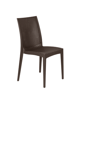 Mace Patio Outdoor Dining Chair with Weave Design in Polypropylene