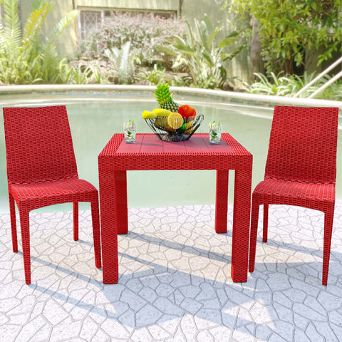 Weave Mace Indoor/Outdoor Dining Chair (Armless)