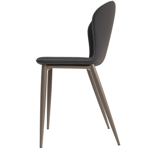 Mosaic Modern Accent Upholstered Dining Chair With Metal Legs Set of 4