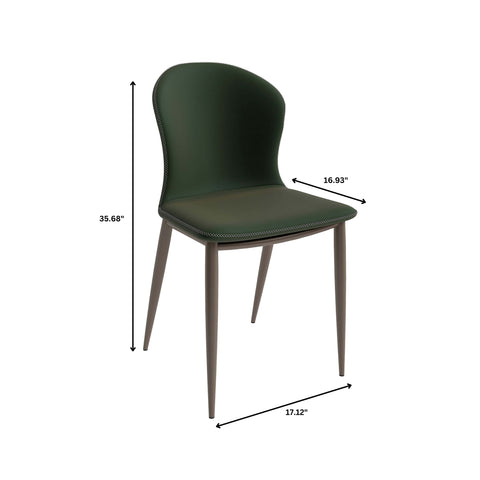 Mosaic Modern Accent Upholstered Dining Chair With Metal Legs Set of 4