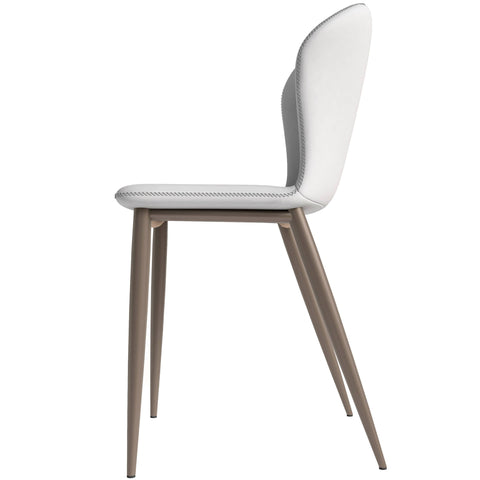 Mosaic Modern Accent Upholstered Dining Chair With Metal Legs Set of 4